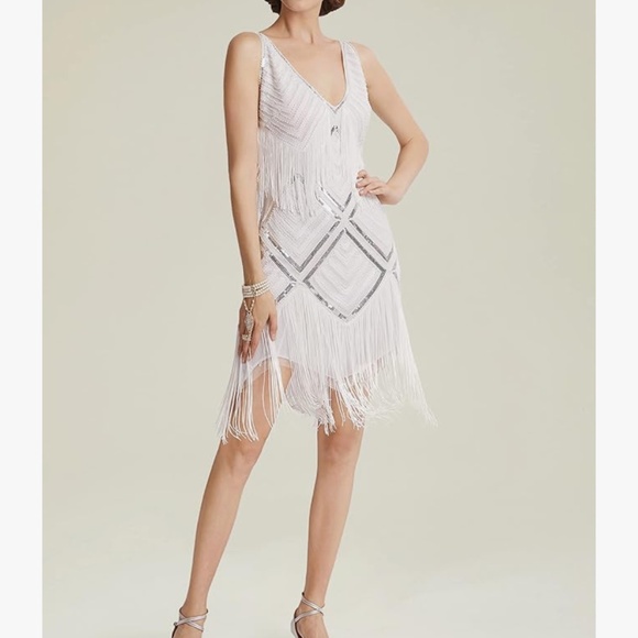 Women's 1920s Flapper Great Gatsby Flapper Dress - Picture 1 of 5